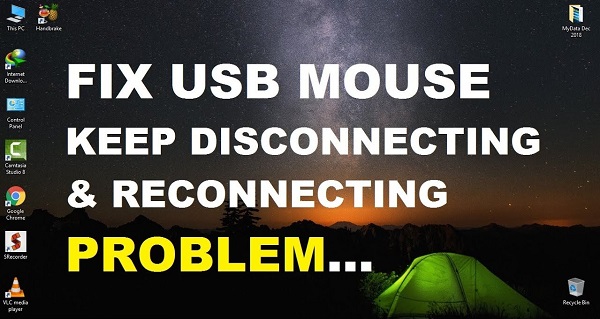 mouse keeps disconnecting and reconnecting windows 10
