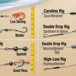 Surf fishing fish finder rig setup with live mullet bait for natural presentation in waves