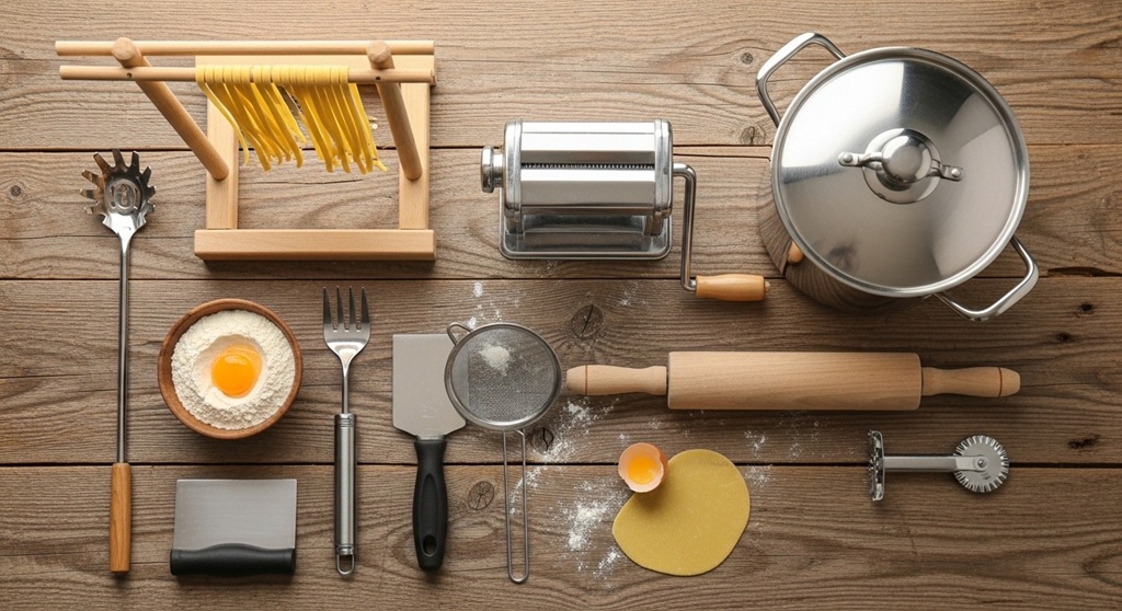 Essential pasta equipment setup for home kitchen beginners