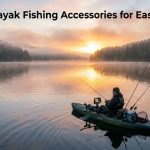 Kayak fishing setup with adjustable kayak rod mounts and portable rod holders