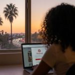 Los Angeles user reviewing Pinterest privacy settings